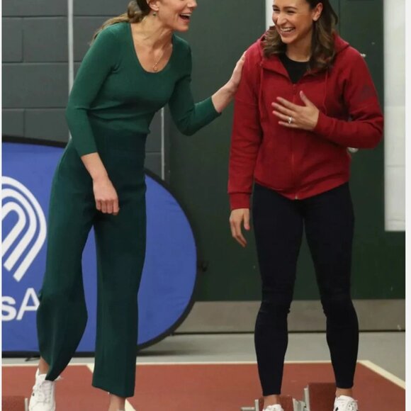 Zara Dark Green Wide Culottes Rare Trousers Crop Pants ASO Royal PoW Size XS - Picture 2 of 6